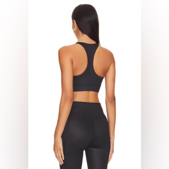 Beach Riot Twist Top in Black Embossed Check, Size Large, $98 - Picture 8 of 12